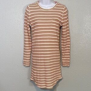 Madewell Striped Long Sleeve Tunic Top – XS – 100% Cotton